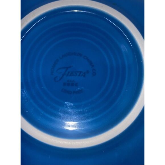 Fiestaware Coffee Tea Cup and Saucer Set Retired Peacock HLC- BBBC - Picture 6 of 6